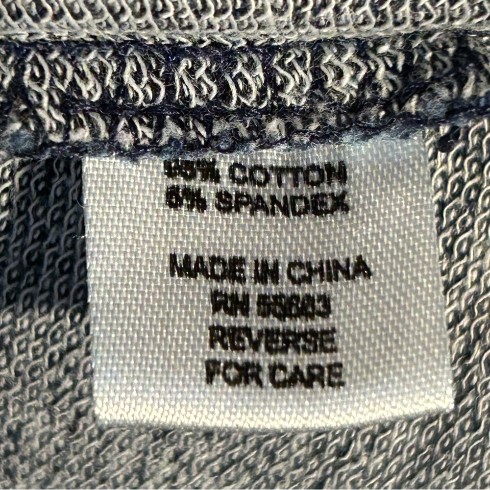 For Cynthia Blue Denim Cotton Hooded Jacket w/ Asymmetric Raw Hem - Medium - Picture 6 of 7